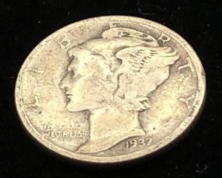 1937 silver dime