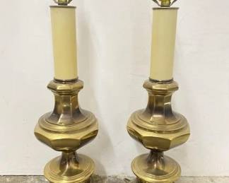 Mid century brass lamps
