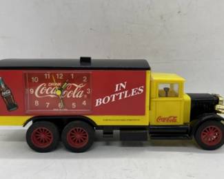 Vintage Coke music clock truck