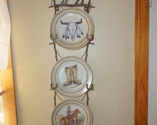 western plates, decor