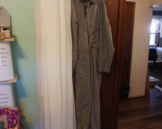curtains, coveralls