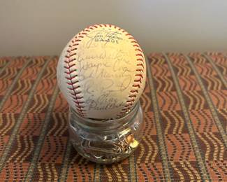 1979 Signed Cleveland Indians baseball.