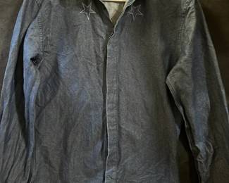Givenchy Star Denim Button Up Shirt