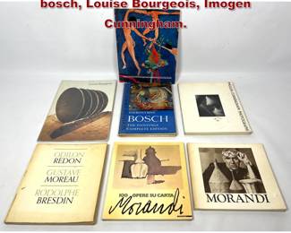 Lot 757 7 miscellaneous art books. Morandi, bosch, Louise Bourgeois, Imogen Cunningham. 
