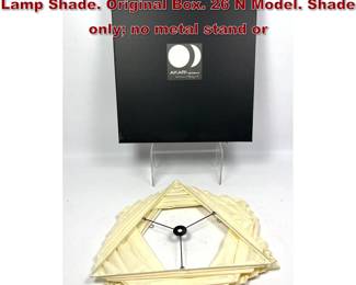 Lot 922 ISAMU NOGUCHI Shoji Paper Akari Lamp Shade. Original Box. 26 N Model. Shade only no metal stand or 