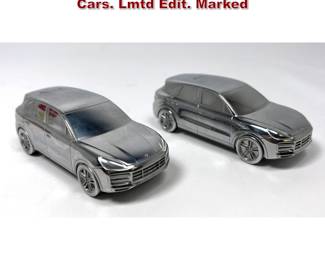 Lot 814 2pc Porsche Cayenne Turbo Model Cars. Lmtd Edit. Marked