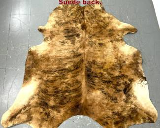 Lot 1012 Brindle cowhide Natural Fur rug. Suede back. 