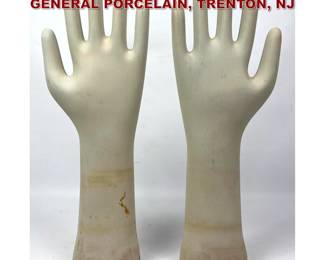 Lot 792 Pair of Porcelain Glove molds. GENERAL PORCELAIN, TRENTON, NJ