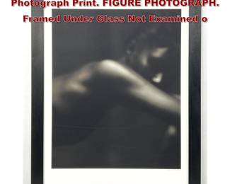Lot 910 Large DIEGO UCHITEL 03 Signed Photograph Print. FIGURE PHOTOGRAPH. Framed Under Glass Not Examined o