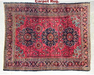 Lot 958 5 1 x 6 4 Handmade Sarouk Carpet Rug. 