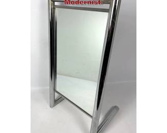 Lot 736 Chrome Frame Dresser Top Mirror. Modernist. 