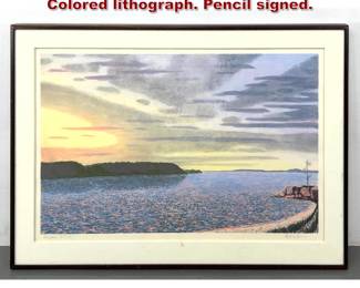 Lot 979 BILL SULLIVAN PALISADES A.P. 2 Colored lithograph. Pencil signed.