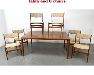 Lot 913 Skovmund and Andersen Teak dining table and 6 chairs