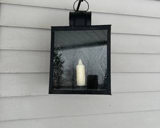 Pair of porch lanterns