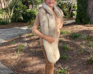 #47 - Fox long shawl 80"L  $400