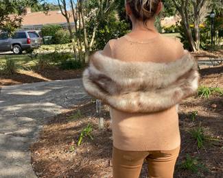 #47 - Fox long shawl 80"L  $400