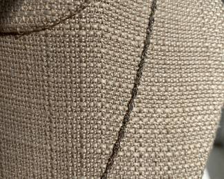 #11 - 14kt white gold and 3 oval sapphires & diamond necklace $650 