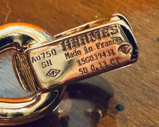 #2 - Hermes MM Galop 18kt rose gold horse bracelet with diamonds. price upon request. 