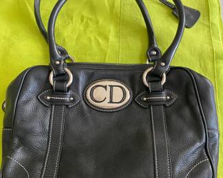 #95 - Christian Dior - black leather - very good condition. $200. 
