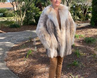 #46 - Fur Lynx Jacket size 6-8 - $750. 