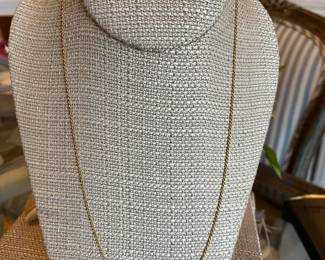 #76 - $120 - 14kt gold chain 20 inch. 3.3 dwt 