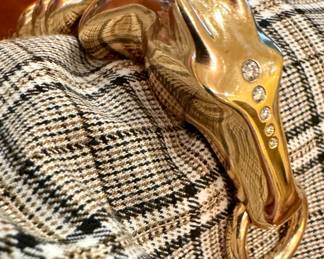 #2 - Hermes MM Galop 18kt rose gold horse bracelet with diamonds. price upon request. 