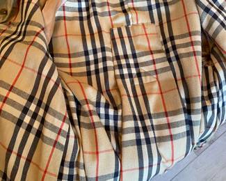 #42 - Vintage Burberry STYLE  trench rain coat $80 - size 4-8