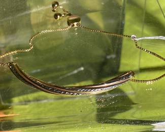 #95 - 14kt gold bracelet - adjustable - $180.00