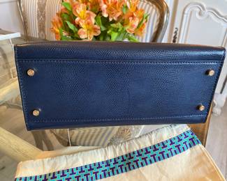 #55 - Tory Burch blue purse - Almost new condition.  $100 with dust bag