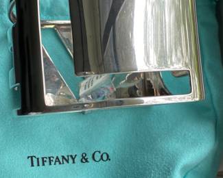 #3 - 1-	Tiffany & Co Sterling silver Donald Claflin LOVE bracelet wide bangle 109.90 gram 							$2,400