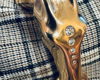 #2 - Hermes MM Galop 18kt rose gold horse bracelet with diamonds. price upon request. 