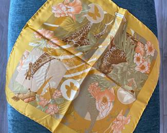 #57 - Ferregamo small jungle scarf - Very good condition $75 
