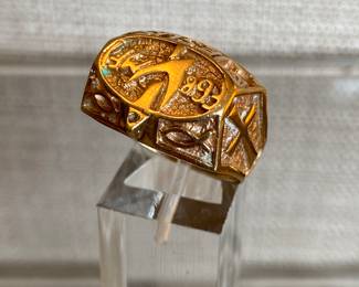 #31 -14kt gold tested, Founded 1968 united ministers sz 8 to 9 . 13.80 grams $575