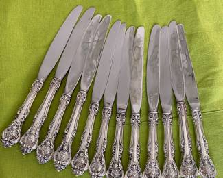 #82 - Gorham sterling King Edward pattern 85 pieces 91.46 ounces $4,500