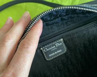 #95 - Christian Dior - black leather - very good condition. $200. 