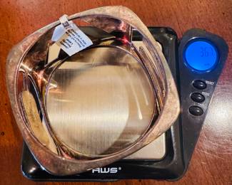 #3 - 1-	Tiffany & Co Sterling silver Donald Claflin LOVE bracelet wide bangle 109.90 gram 							$2,400
