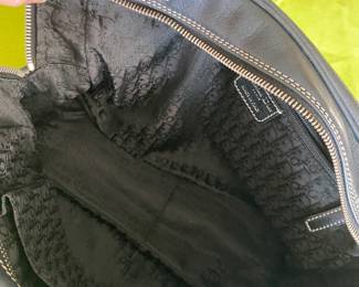 #95 - Christian Dior - black leather - very good condition. $200. 