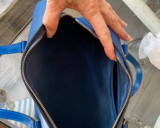#8 - $850 - Vintage Louis Vuitton Epi line, Soufflot,  blue. Very good condition. 
