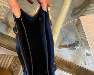 #55 - Tory Burch blue purse - Almost new condition.  $100