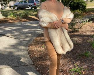 #47 - Fox long shawl 80"L  $400