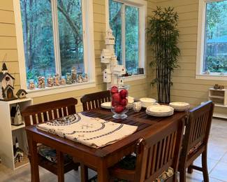 Dining table and chairs 