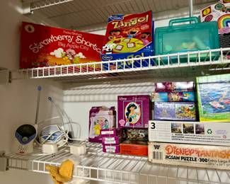 Nursery monitor, games and puzzles