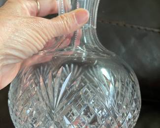 American brilliant period Strawberry diamond and fan carafe