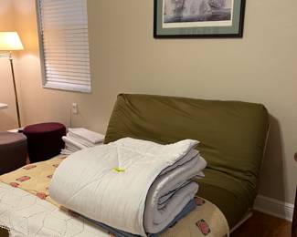 Futon, crochet etc linens