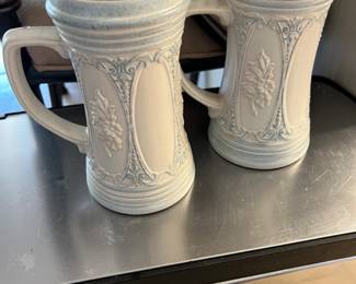 Pair porcelain Gerzit mugs