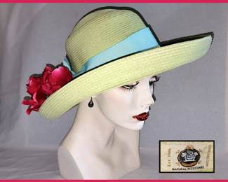 Vintage Hat Straw