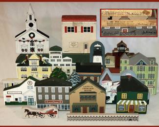 Cats Meow Village Houses; Some Signed Pcs