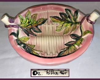 Beautiful Signed Rina Peleg Majolica Bowl