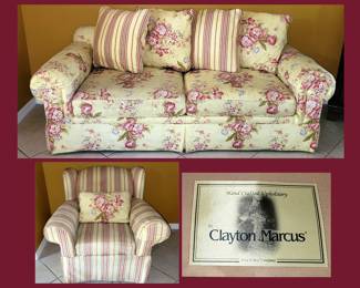 Clayton Marcus Sofa and Matching Chair