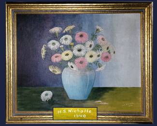 Large Signed Painting; H S Nicholls 1940